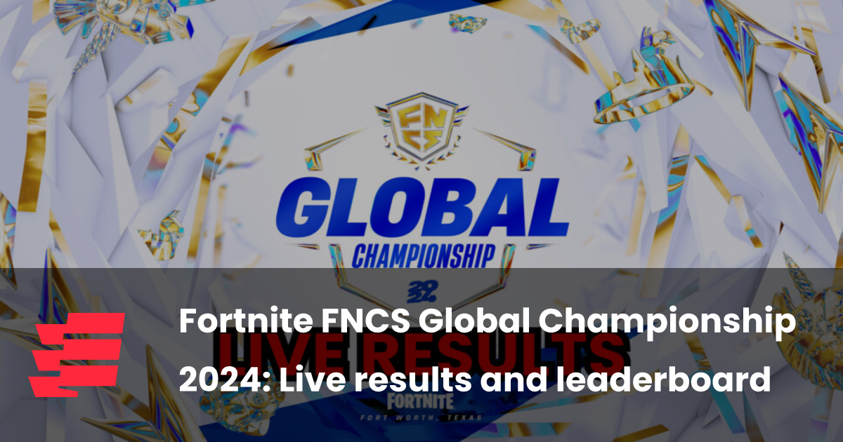 Fortnite FNCS Global Championship 2024 Live results and leaderboard